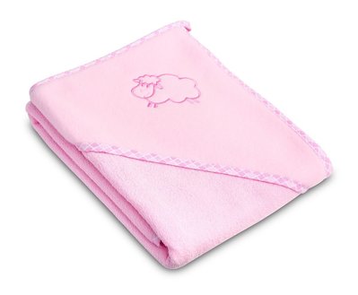 Детское махровое полотенце с уголком Sensillo Sheep Pink 1278590921 фото