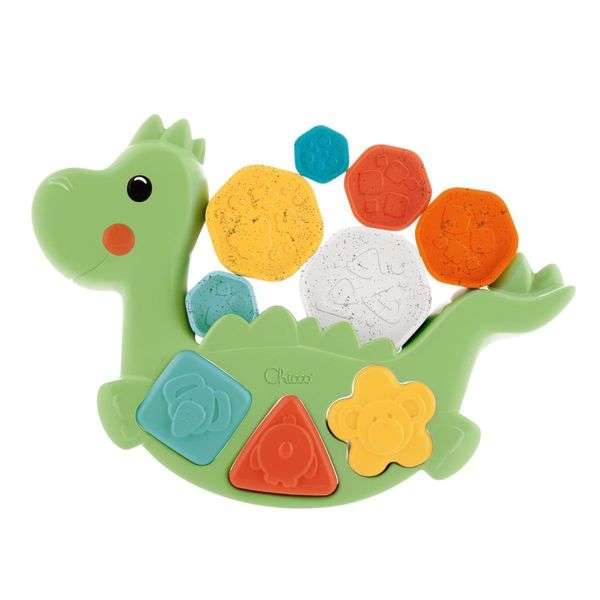 Іграшка-сортер 2 в 1 Chicco Eco+ "Балансуючий динозавр" 10499.10 фото