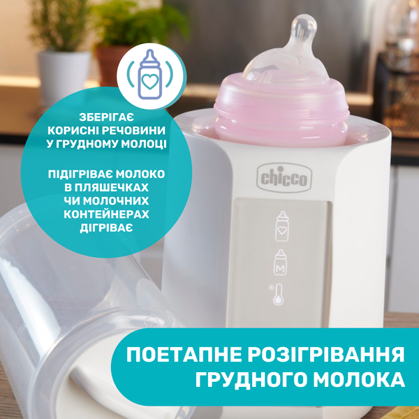 Підігрівач-стерилізатор Chicco для пляшечок 07390.10 фото