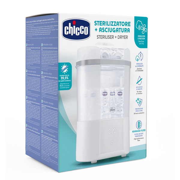 Стерилізатор Chicco електричний цифровий з функцією сушіння 07392.10 фото
