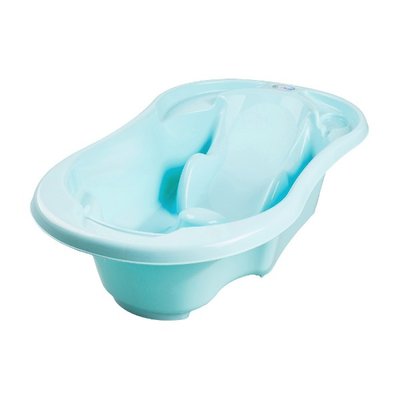 Ванночка Tega Komfort зі зливом анатомічна TG-011-101 (light blue) 50080 фото
