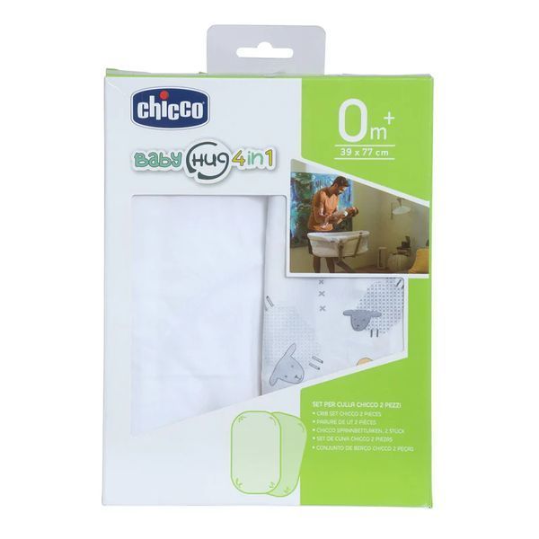 Простирадло для ліжечка Chicco Baby Hug (2 шт.) 05010.91 фото