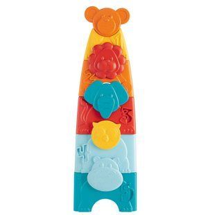 Іграшка-пірамідка 2 в 1 Chicco Eco+ "Зоовежа" 11570.00 фото